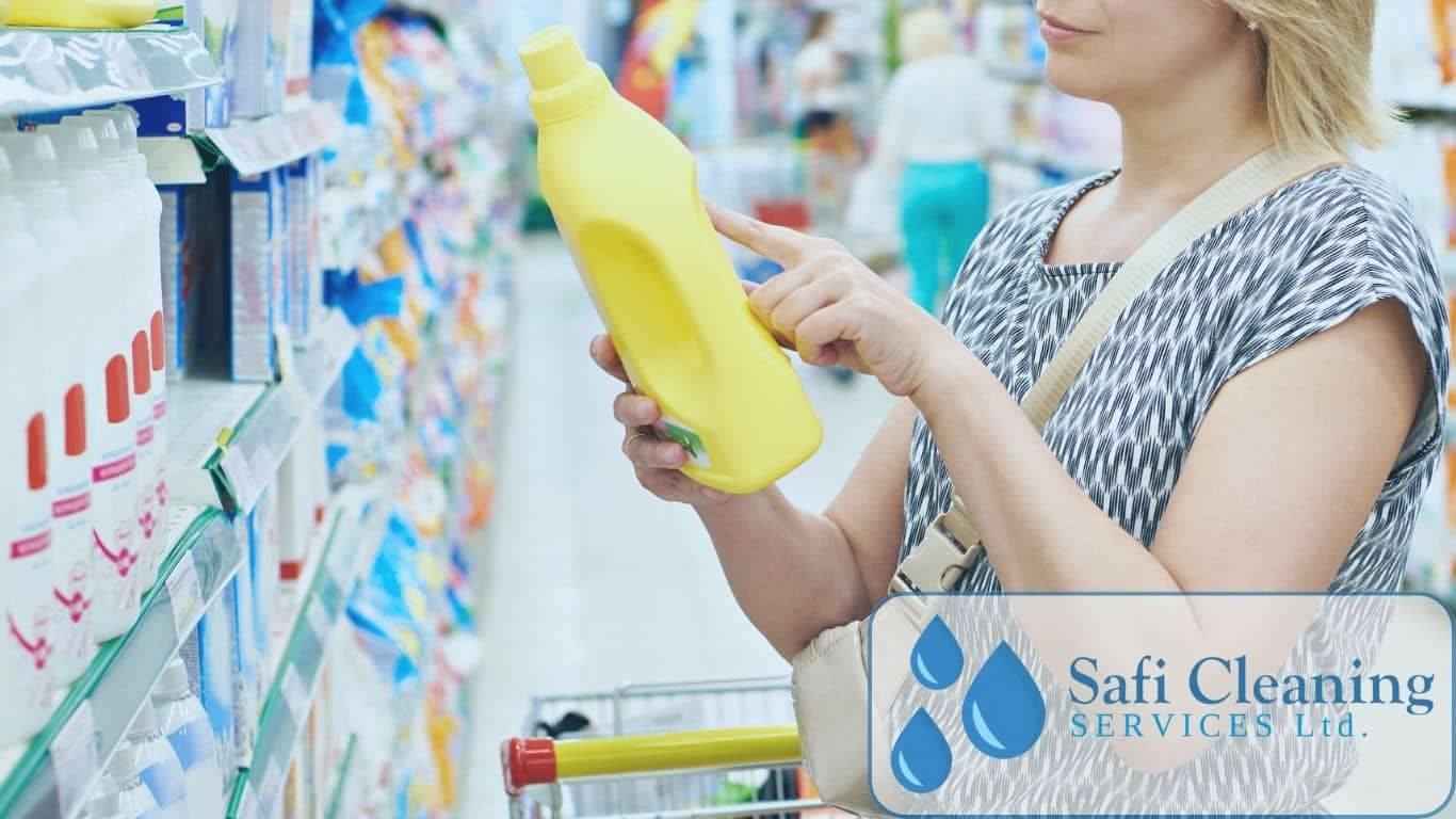 Safi Cleaning Services, Cleaning Product Ingredients List
